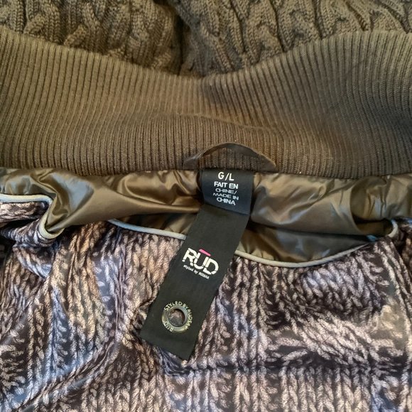 Rud by Rudsak Women's Jasmine Down Coat with Coyote Fur Hood Trim • Large - Picture 6 of 9